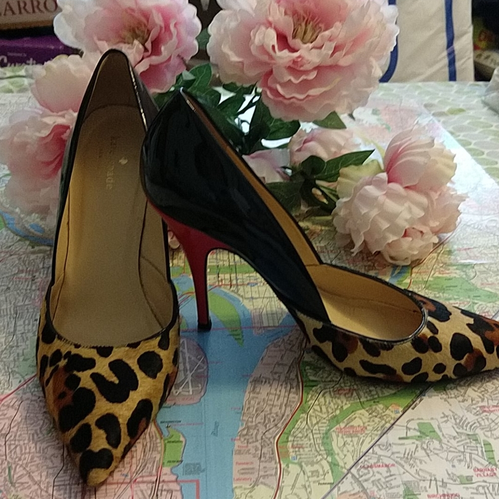 Kate Spade Lottie Pony/Patent Heels Sz. 9